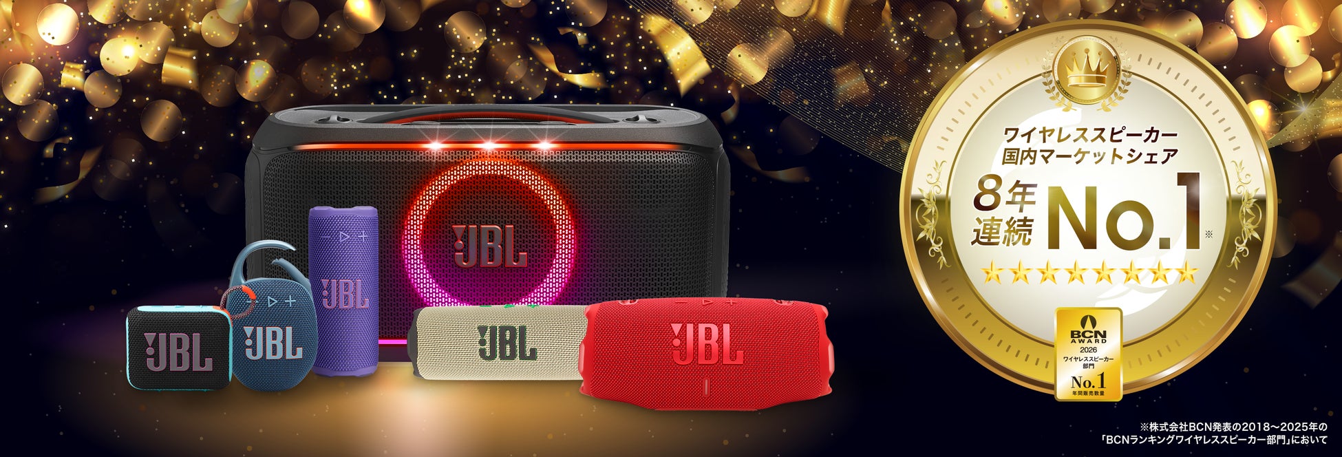 「BCN AWARD」、今年も第1位を受賞！ワイヤレススピーカー国内マーケットシェア8年連続でNo.1を獲得