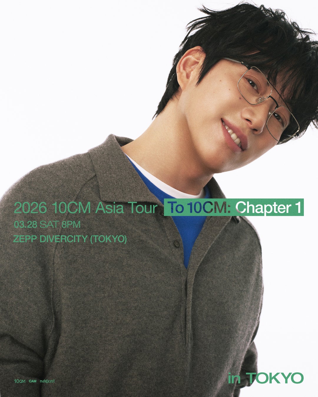 韓国の人気シンガーソングライター 10CM(シプセンチ)、単独来日公演『＜To 10CM:Chapter 1＞ in Tokyo』開催決定！