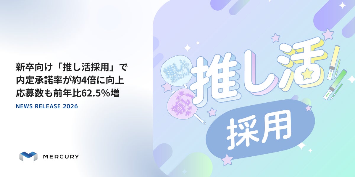 新卒向け「推し活採用」で内定承諾率が約4倍に向上。学生の“自分らしさ”を引き出す選考で、応募数も前年比62.5％増
