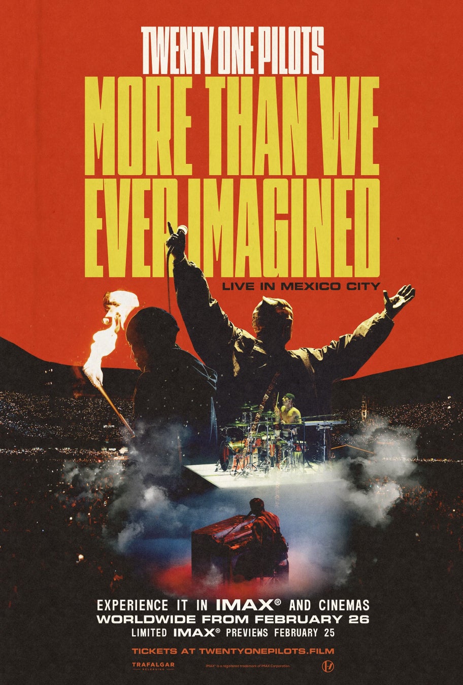 ライブ映画『Twenty One Pilots: More Than We Ever Imagined』2.26(木) TOHOシネマズ 日比谷ほかで公開の日本予告編が完成！劇中使用曲も発表に。