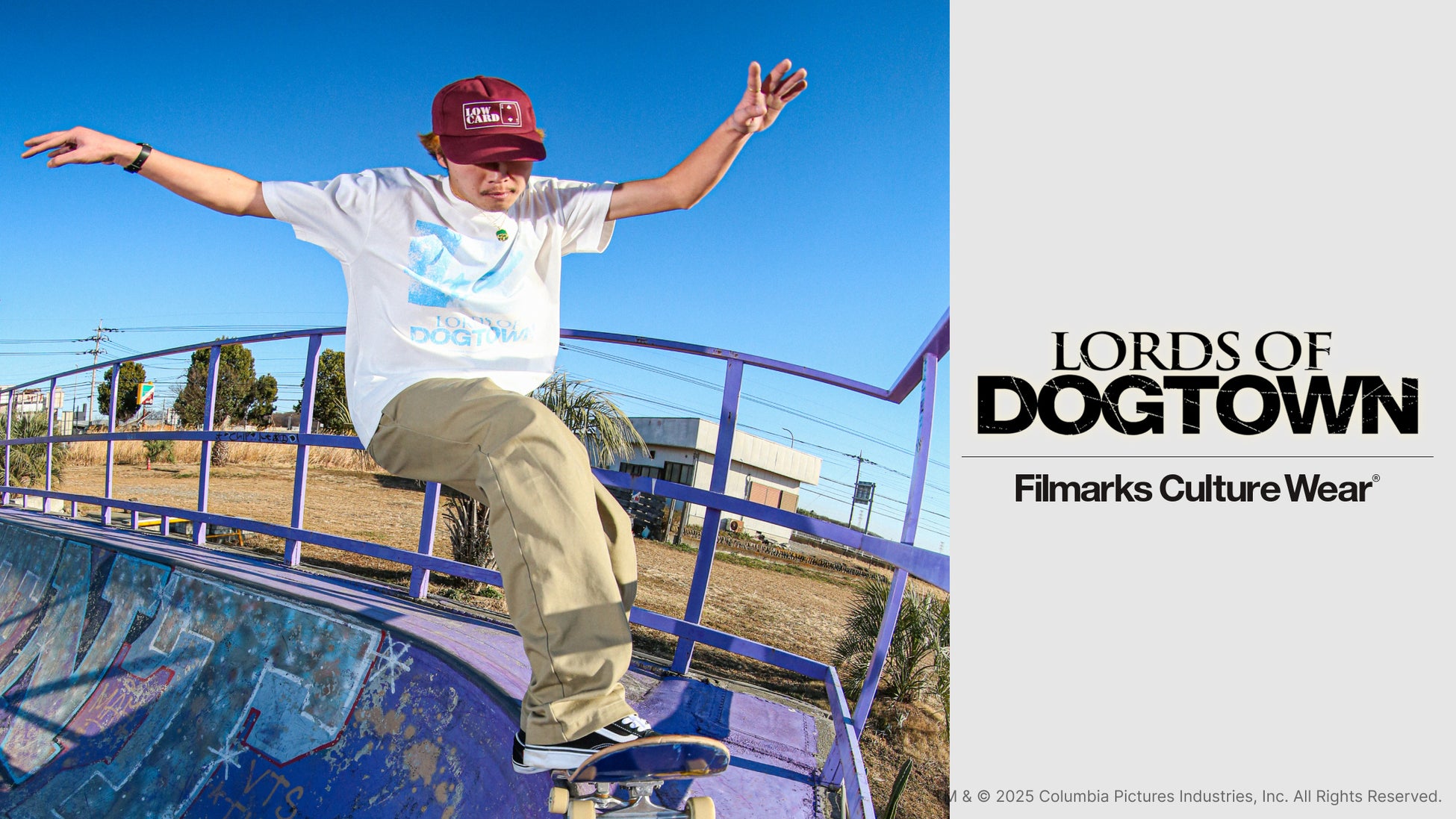 ストリートカルチャー映画 不朽の名作『ロード・オブ・ドッグタウン』日本公開20周年を記念した限定Tシャツが2/10（火）より受注販売決定！