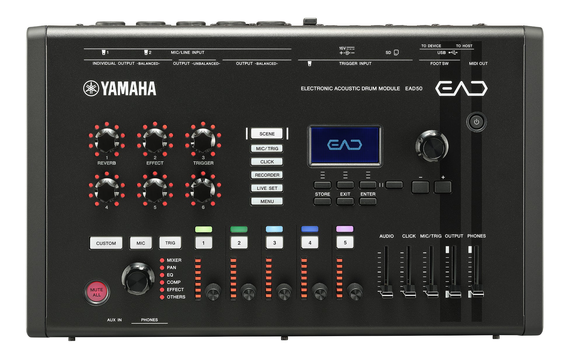 進化したドラマー専用のデジタルミキサー兼音源モジュール　ヤマハ エレクトロニックアコースティックドラムモジュール『EAD50』