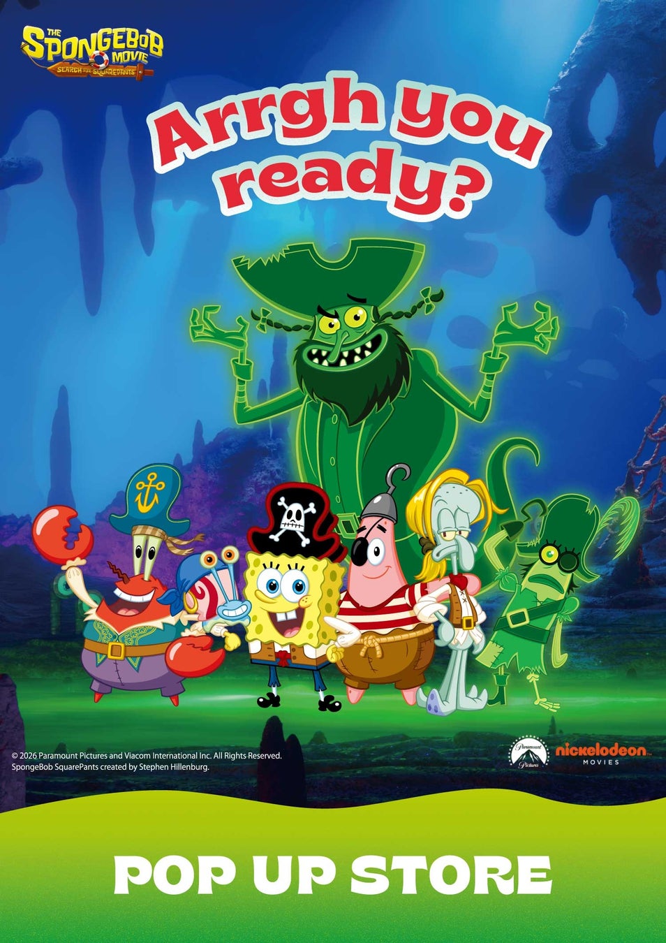 スポンジ・ボブの“ワクワク”が東京ソラマチ®へ「劇場版スポンジ・ボブ 呪われた海賊と大冒険だワワワワワ！」の劇場公開にさきがけ、公開記念限定グッズが盛りだくさんのポップアップストアを開催！
