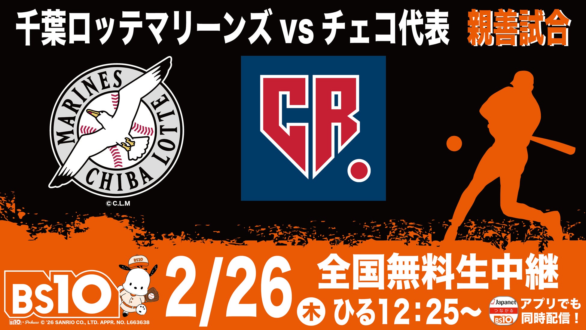 千葉ロッテマリーンズvsチェコ代表　親善試合