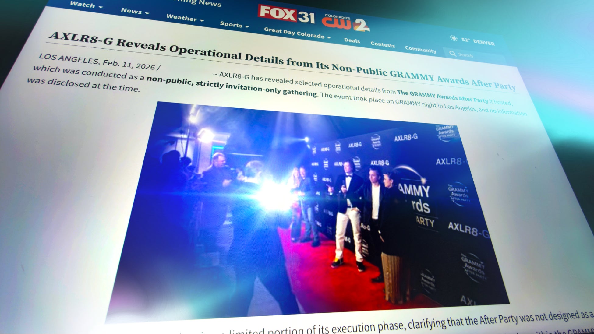 グラミー賞公認アフターパーティ、AXLR8-G主催でロサンゼルス開催