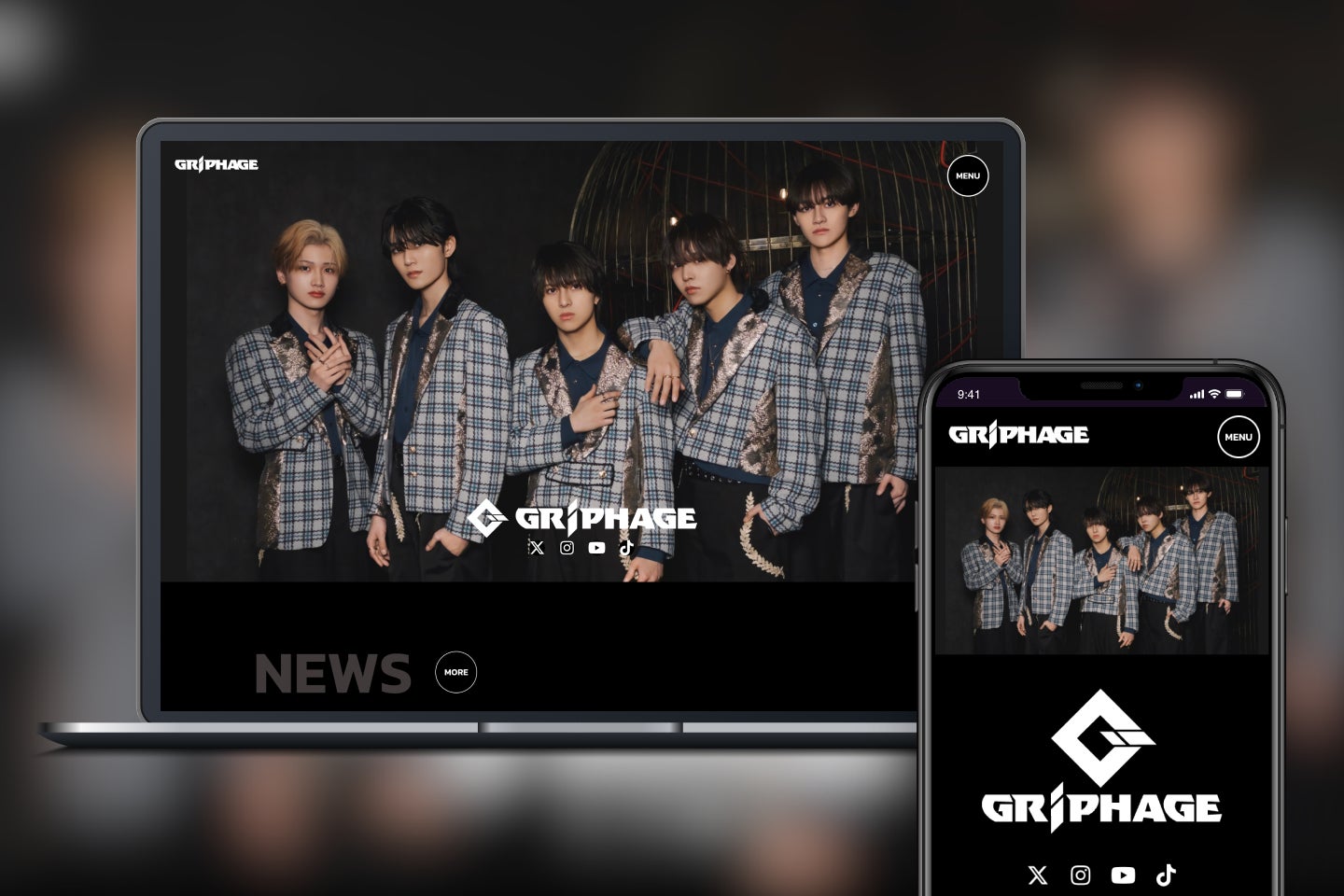 ダンス&ボーカルグループ「GRIPHAGE（グリファージュ）」のオフィシャルサイトとファンクラブをオープン！