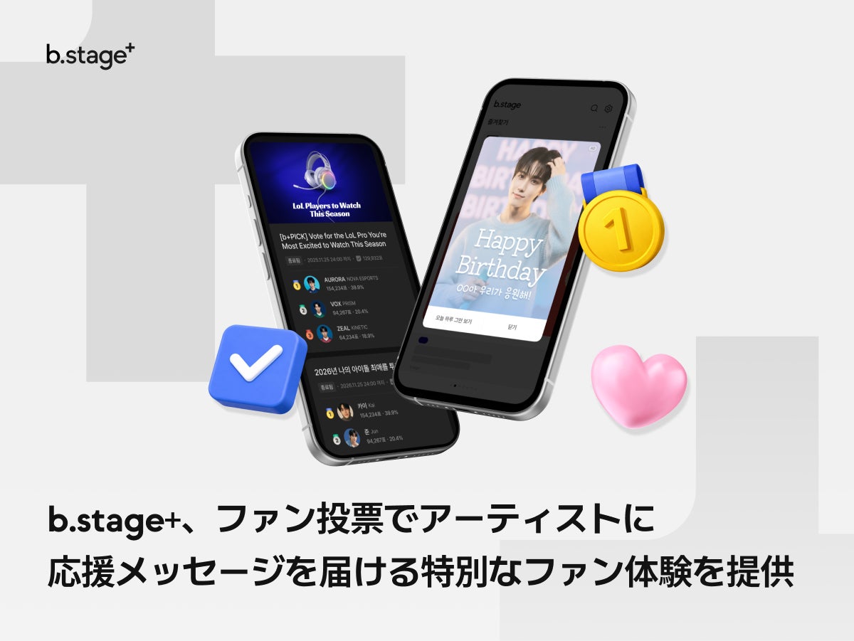 b.stage+、ファン投票でアーティストに応援メッセージを届ける特別なファン体験を提供