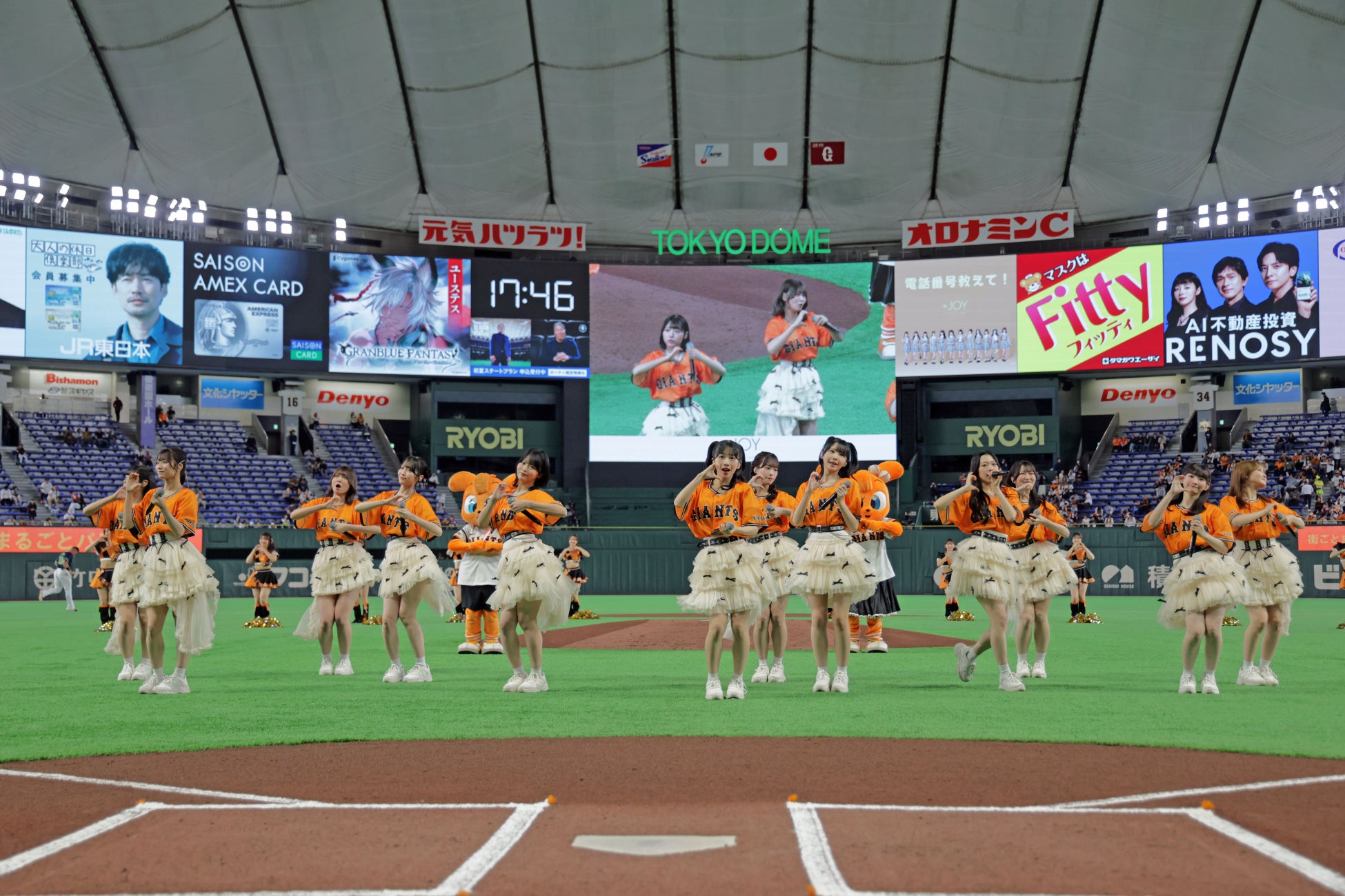 ≒JOY 「読売ジャイアンツ × 東京ヤクルトスワローズ オープン戦」にて登場！