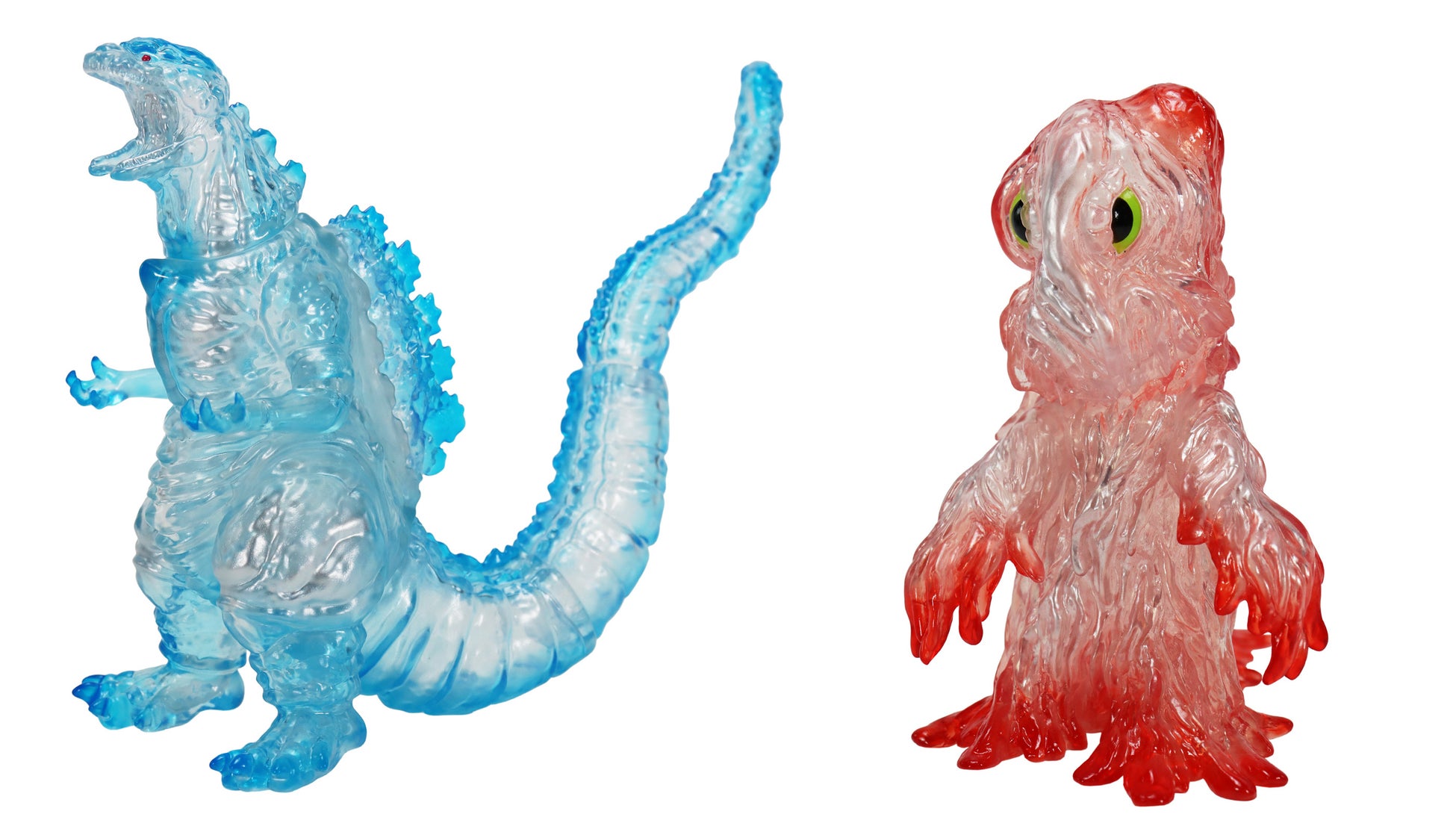 人気のCCP ミドルサイズシリーズより、「DMM通販限定カラー」の「ゴジラ（2016）」と「ヘドラ」のレトロソフビフィギュアが数量限定で発売！