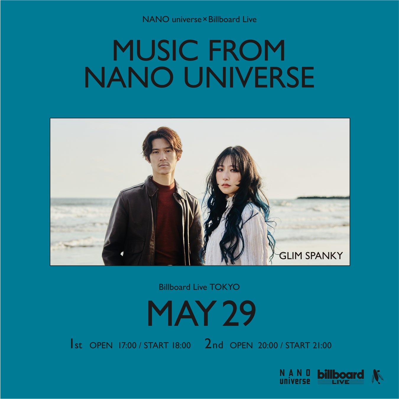 NANO universe×Billboard Liveが、GLIM SPANKYを迎えてビルボードライブ東京で公演開催！
