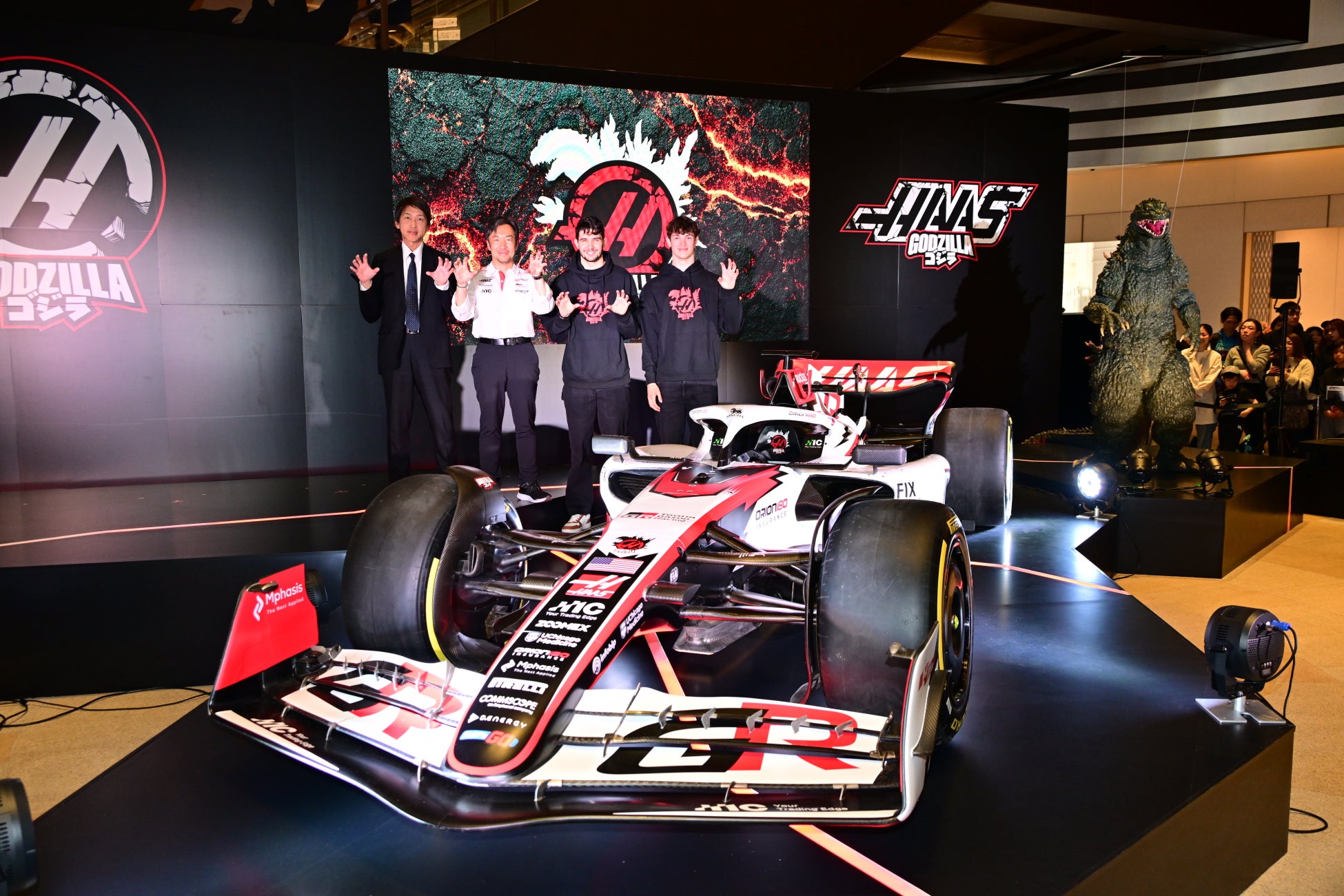 日本グランプリ記念コラボレーションカーを世界初披露！ TGR Haas F1 Team｜GODZILLAコラボレーション・メディアイベント開催！