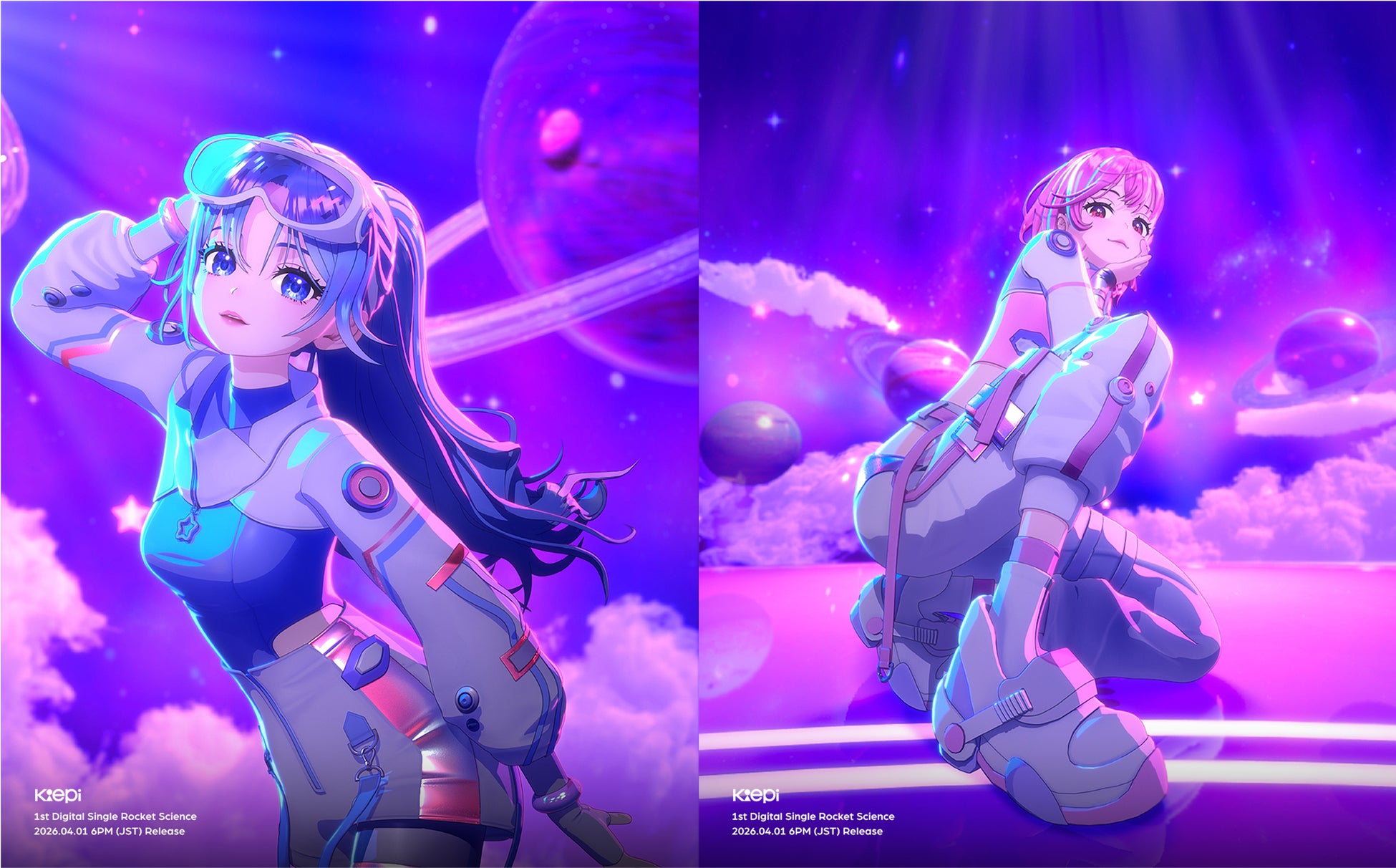 Virtual Artist “Kiepi”のデビュー曲「Rocket Science」の“Universe ver.” Solo Concept Photo が公開!