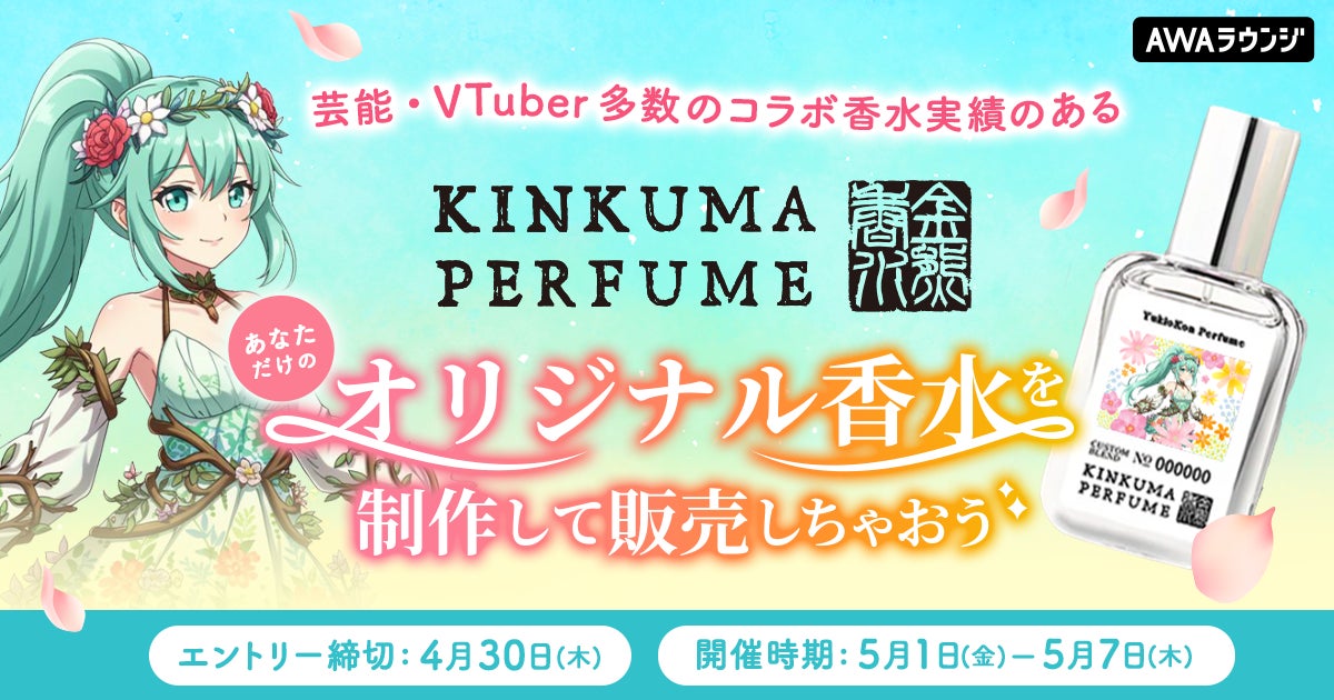 あなたのオリジナル香水制作＆販売権争奪戦