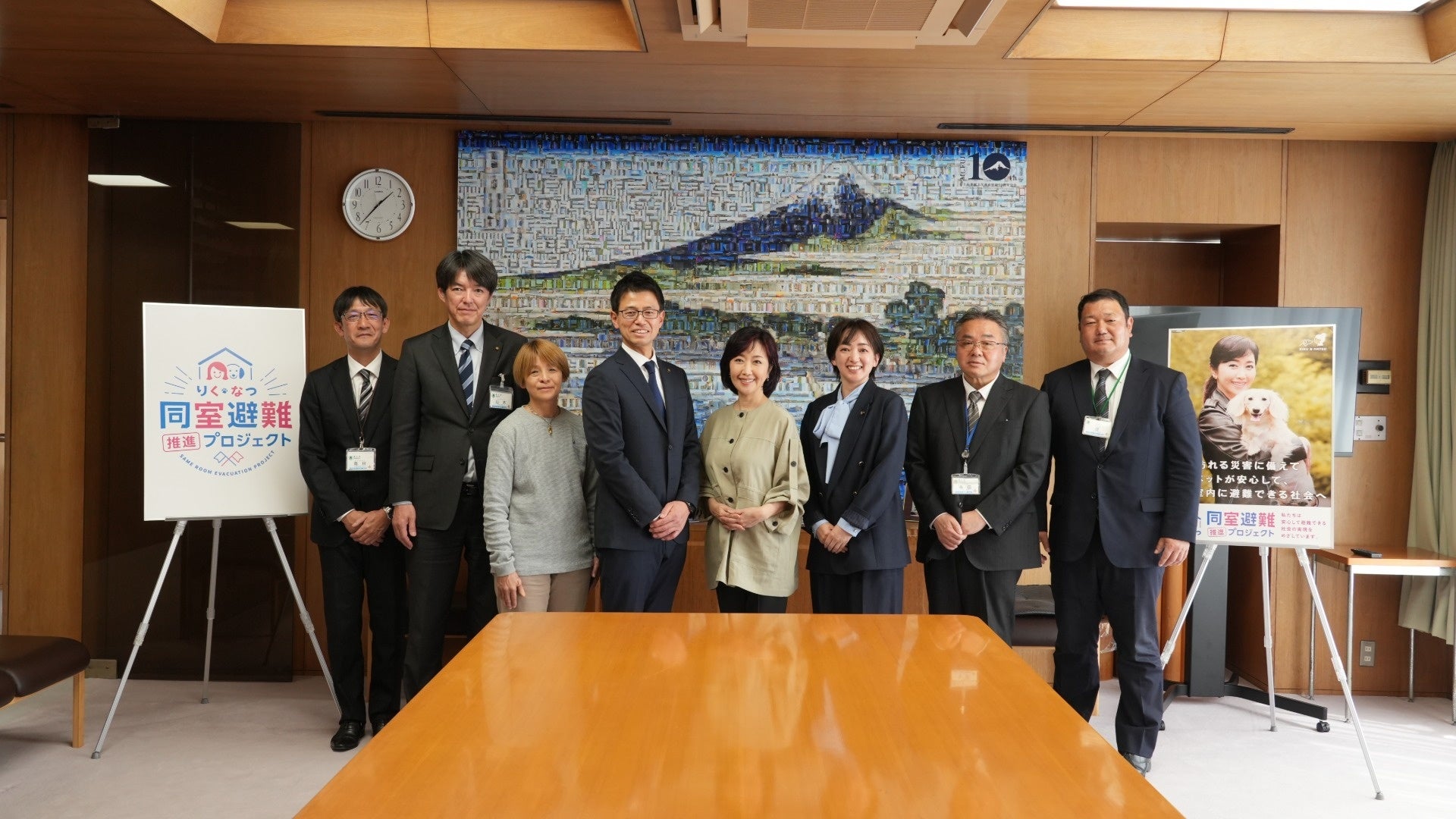 アンバサダーの伍代夏子氏が静岡県富士市を訪問