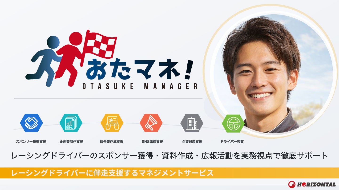 レーシングドライバーの「スポンサー契約につながりにくい」課題に挑む