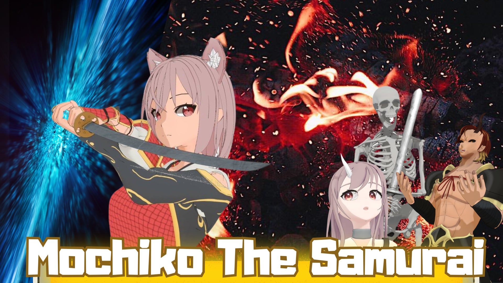【新作情報】3DアクションRPG『Mochiko The Samurai』Steam4月正式リリース｜中村優花（元SKE48）がCV担当