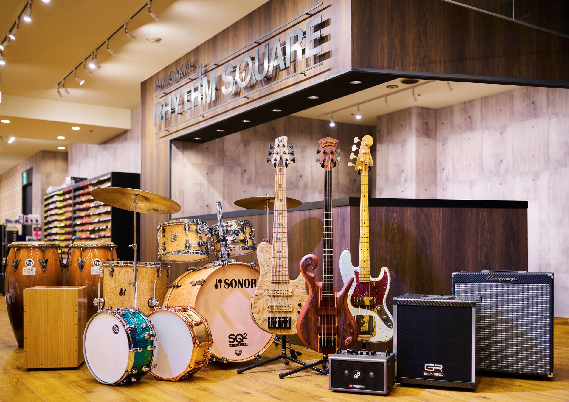 【グランドオープン】ベース×ドラムが同一空間に集結！大型専門店「MIKIGAKKI RHYTHM SQUARE」4/9 大阪・アメリカ村に