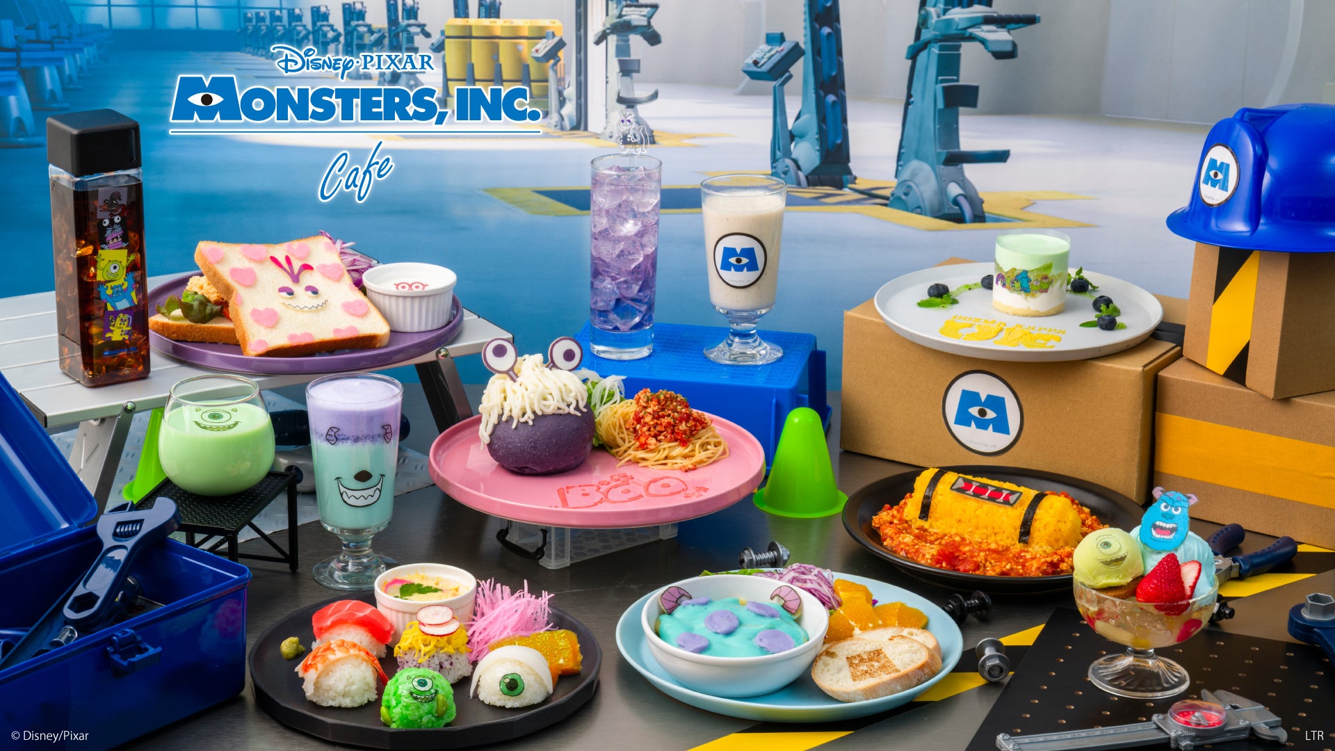 ディズニー&ピクサーのアニメーション映画『モンスターズ・インク』公開25周年をお祝いしたスペシャルカフェが東京・表参道に登場！「モンスターズ・インク」OH MY CAFE期間限定オープン！！