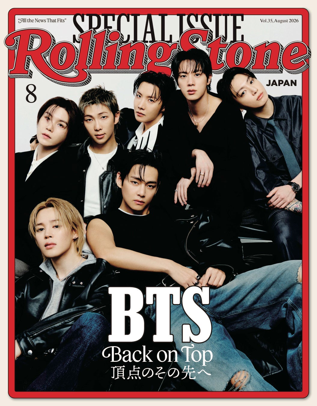 BTSがRolling Stone誌の全世界16カ国版の表紙をジャック！完全翻訳版Rolling Stone Japan vol.35　6月25日（木）発売決定