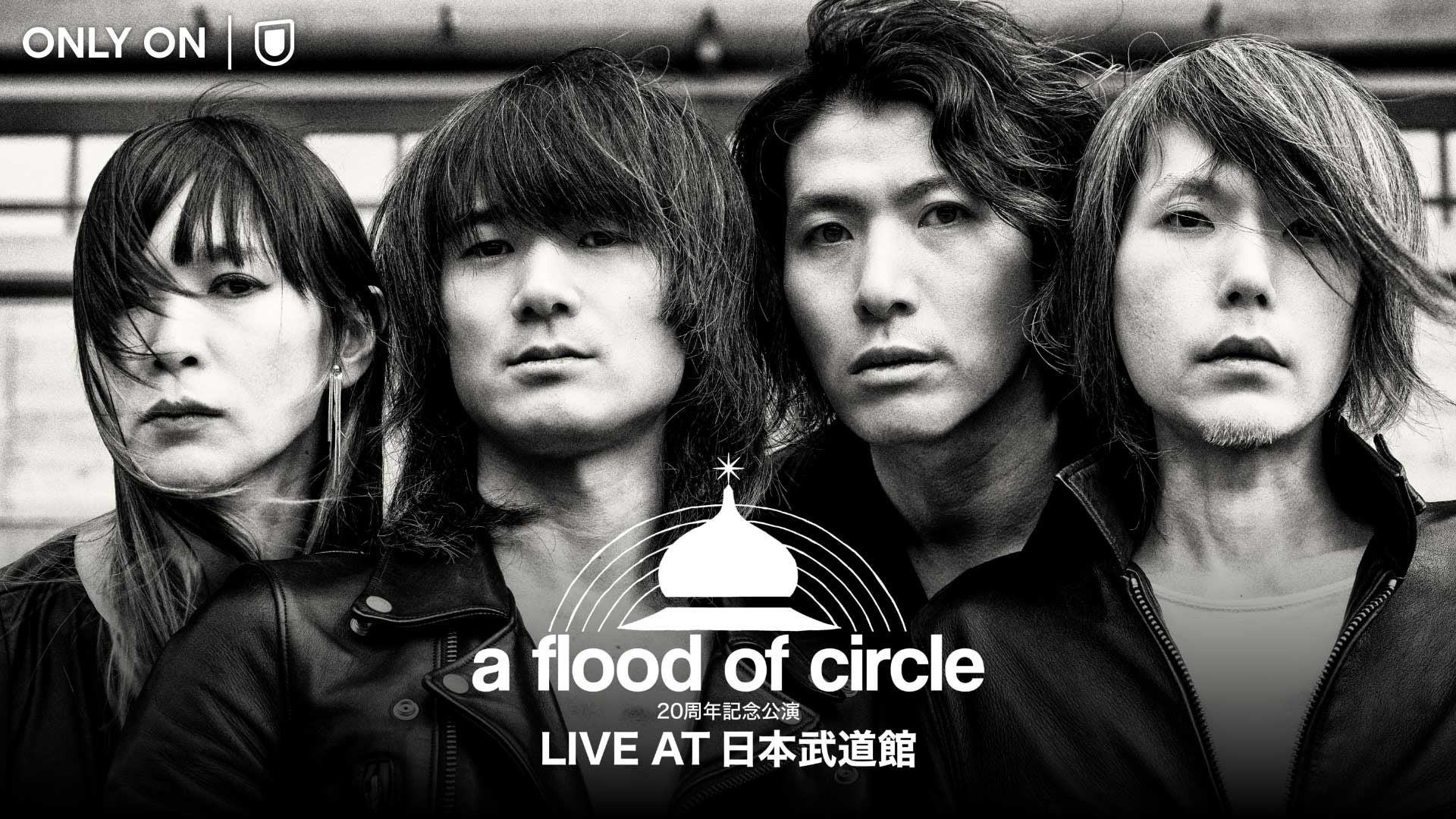 a flood of circle 初の単独武道館公演をU-NEXTにて独占生配信決定！