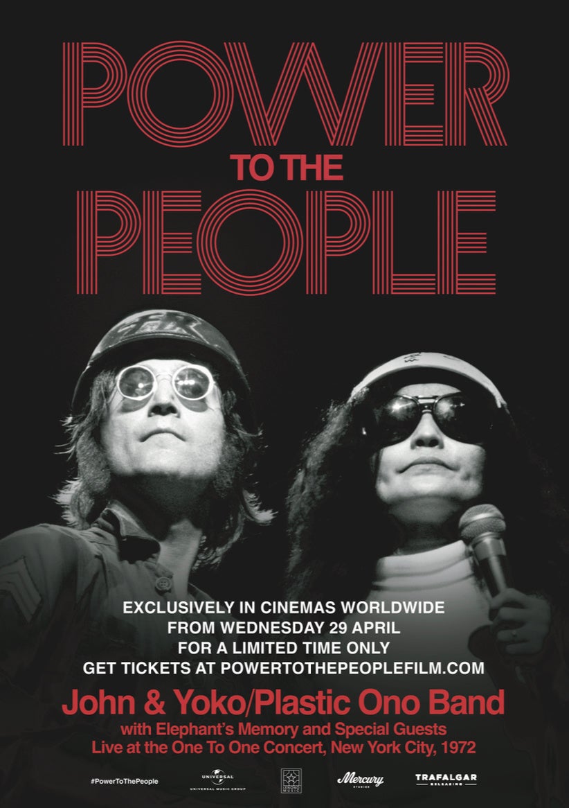 4/29（水・祝）より世界同日劇場公開『パワー・トゥ・ザ・ピープル：ジョン＆ヨーコ・ライヴ・イン・NYC』推薦コメント第1弾が到着しました。