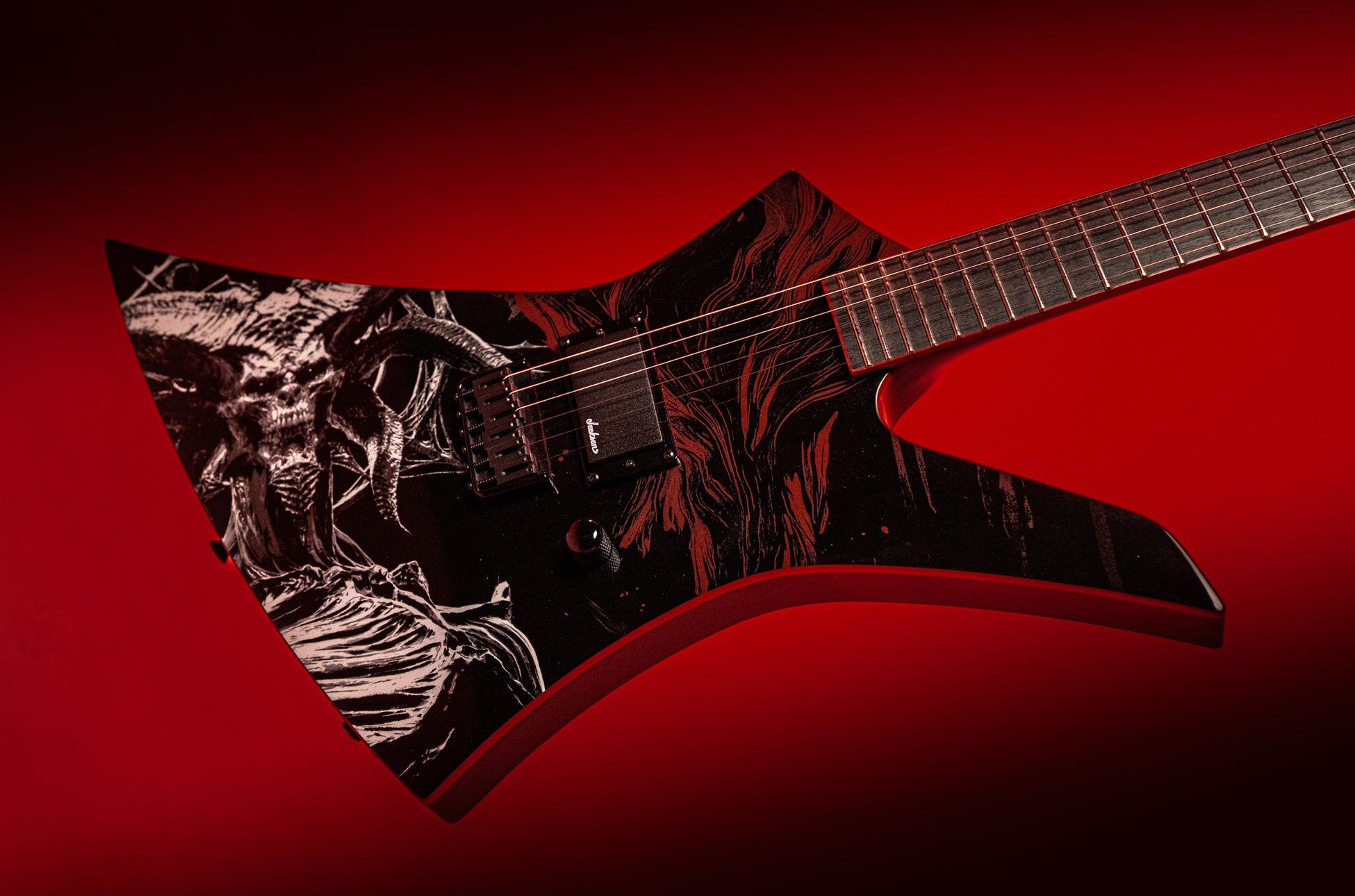 ジャクソンとブリザードのコラボレーション「ディアブロ IV」“地獄の炎”から生まれた限定モデル『X Series Limited Edition Diablo Kelly HT』を発表