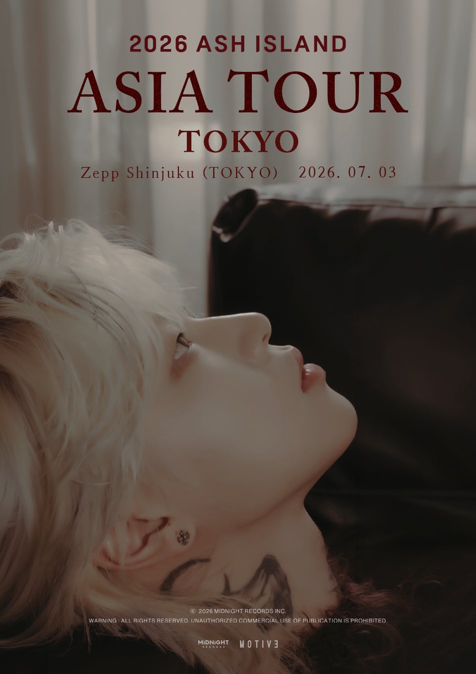 ASH ISLAND(アッシュアイランド) 新アルバムを引っ提げての来日公演『2026 ASH ISLAND ASIA TOUR in TOKYO』開催決定