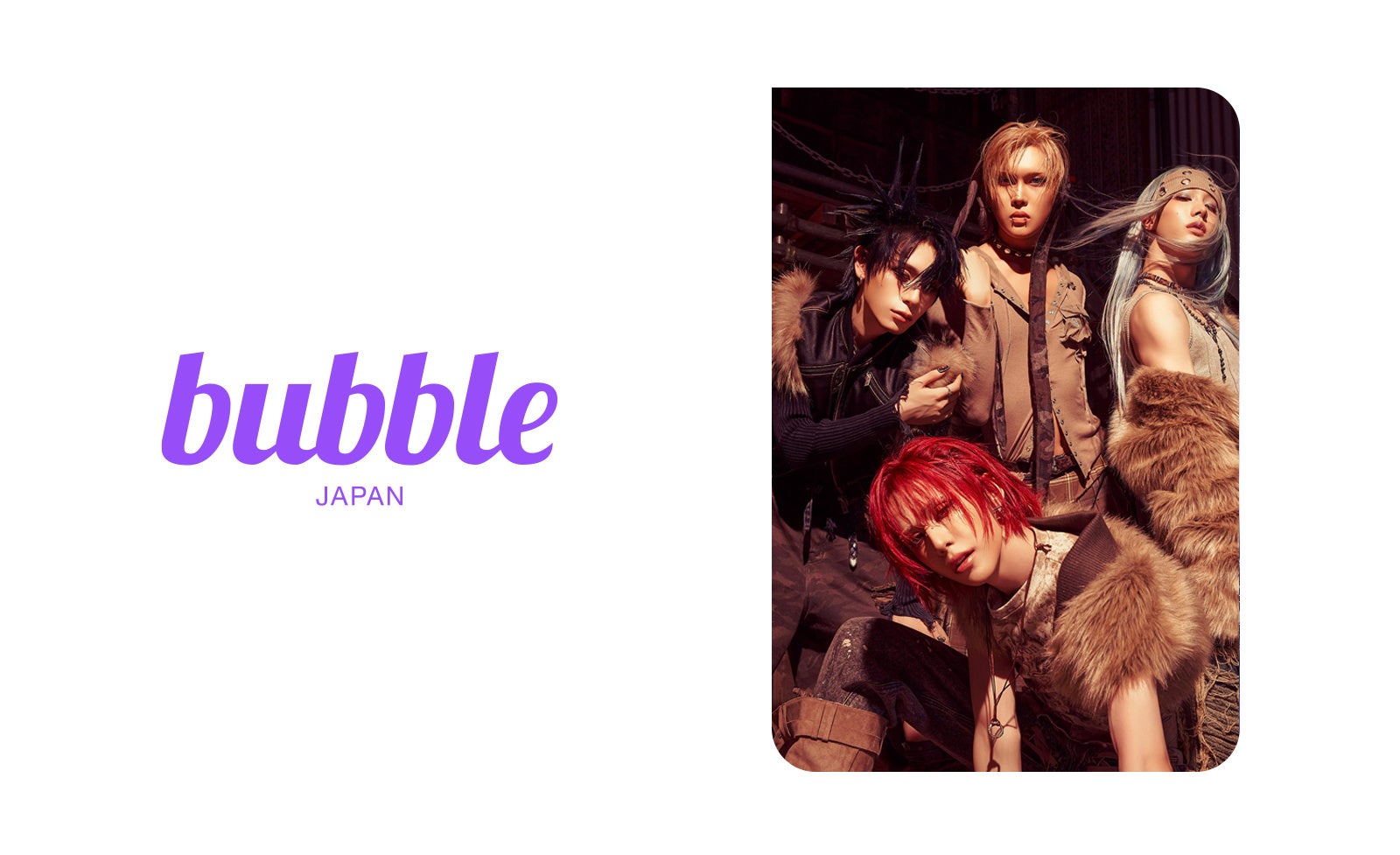 韓国初の多国籍ジェンダーレスグループ「XLOV」が「bubble for JAPAN」に登場！