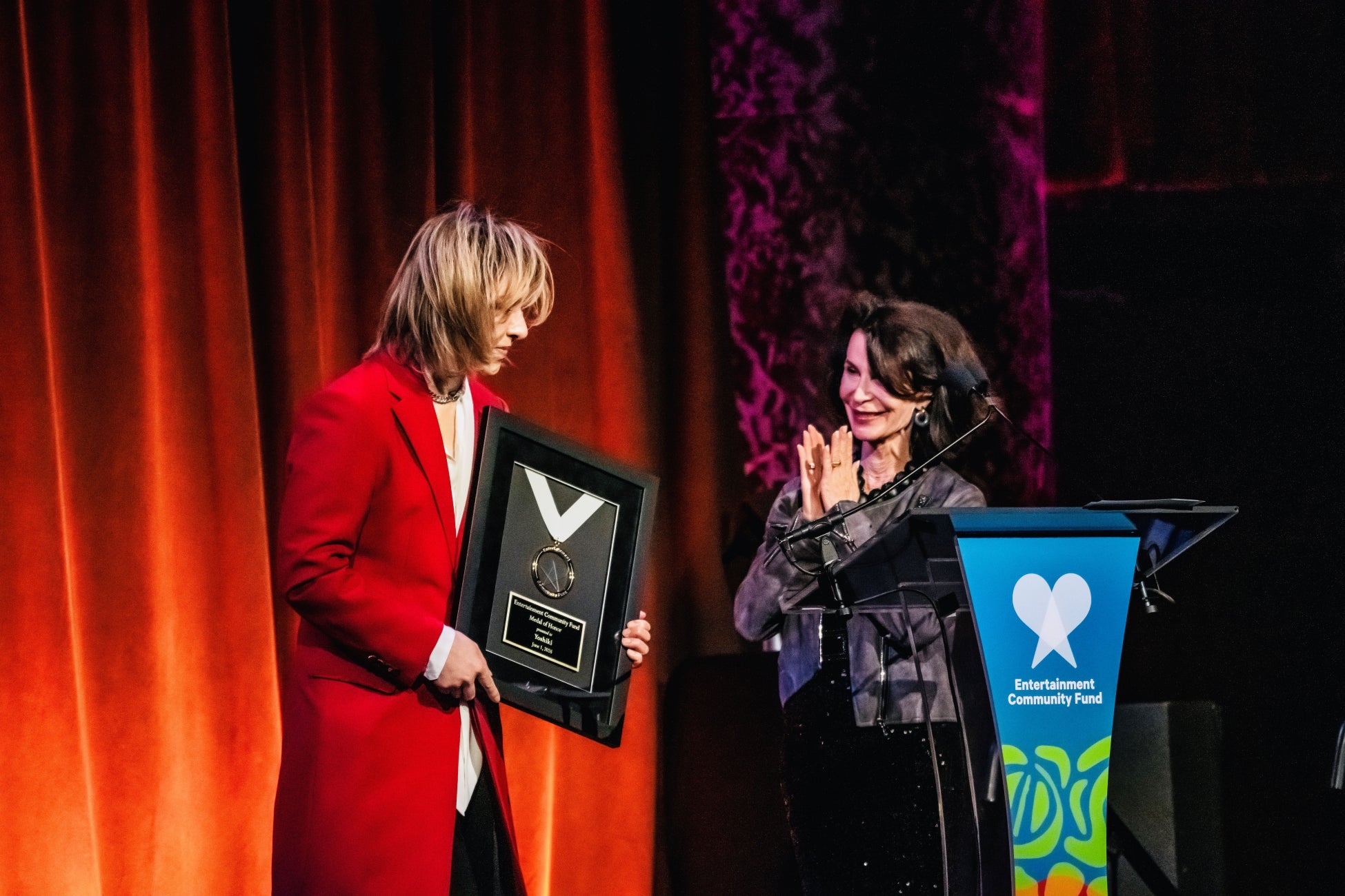 YOSHIKI、日本人アーティストとして初　長年の慈善活動も評価され、Entertainment Community Fund 最高栄誉「Medal of Honor」を受賞