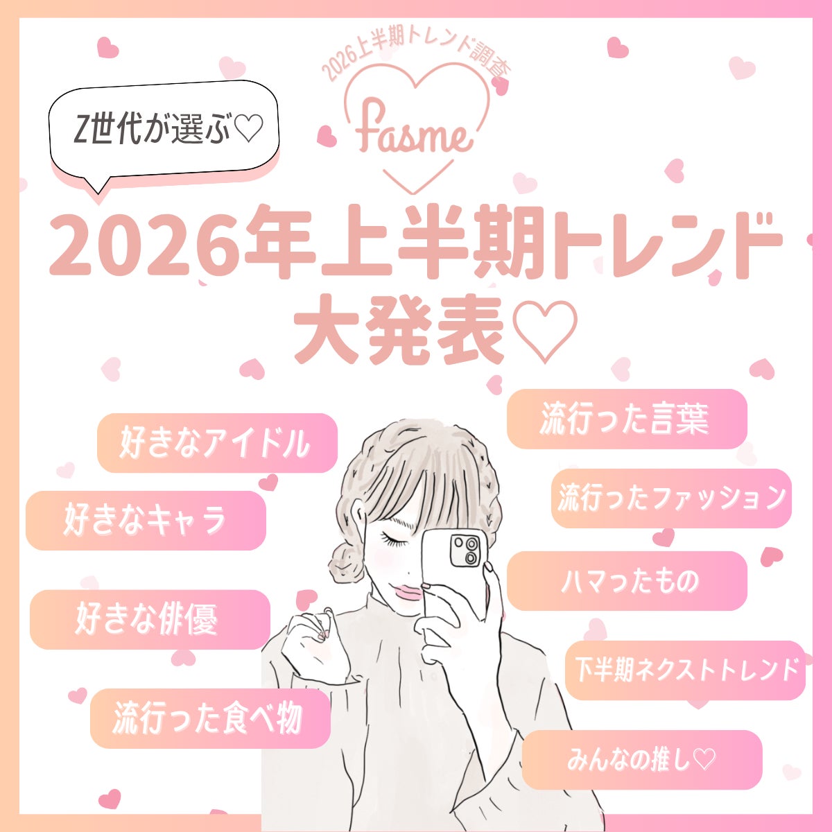 ホットリンクが運営するトレンド発信メディア「fasme」が2026年上半期トレンド総まとめを公開