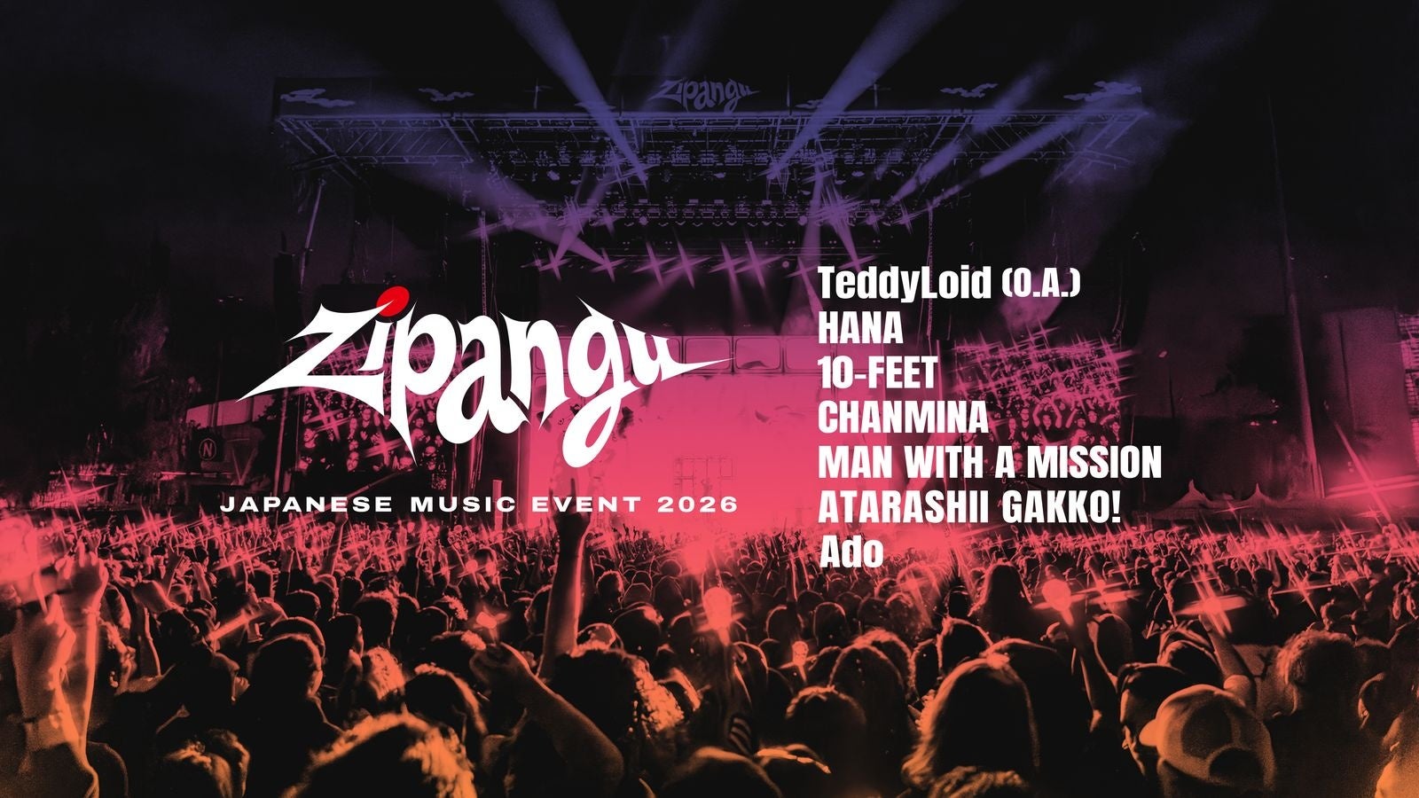 『CLOUD NINE presents “Zipangu” JAPANESE MUSIC EVENT 2026』 Prime Videoで7月1日より日本国内配信開始
