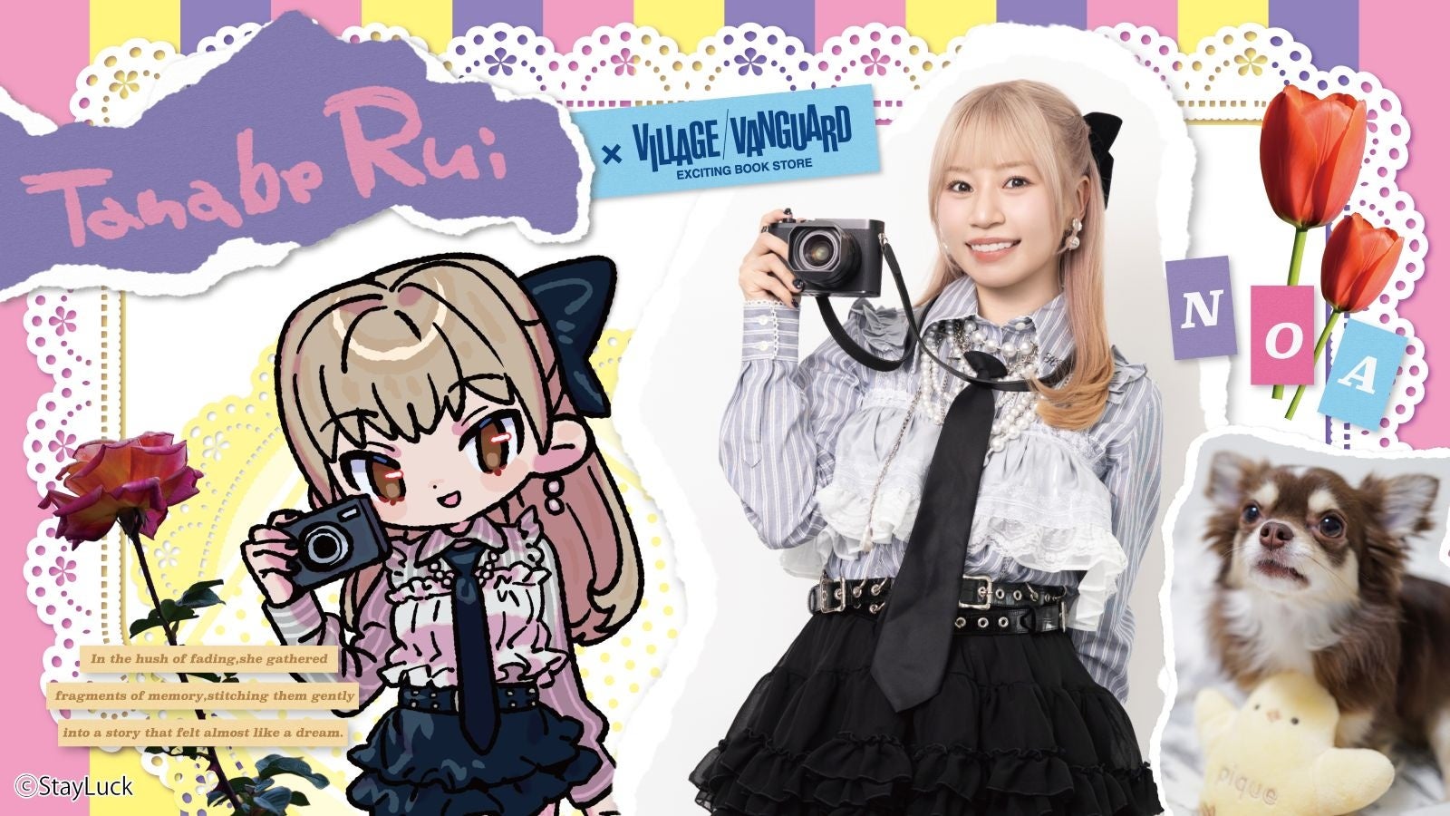 【田辺留依】ヴィレッジヴァンガードからコラボグッズ発売決定！