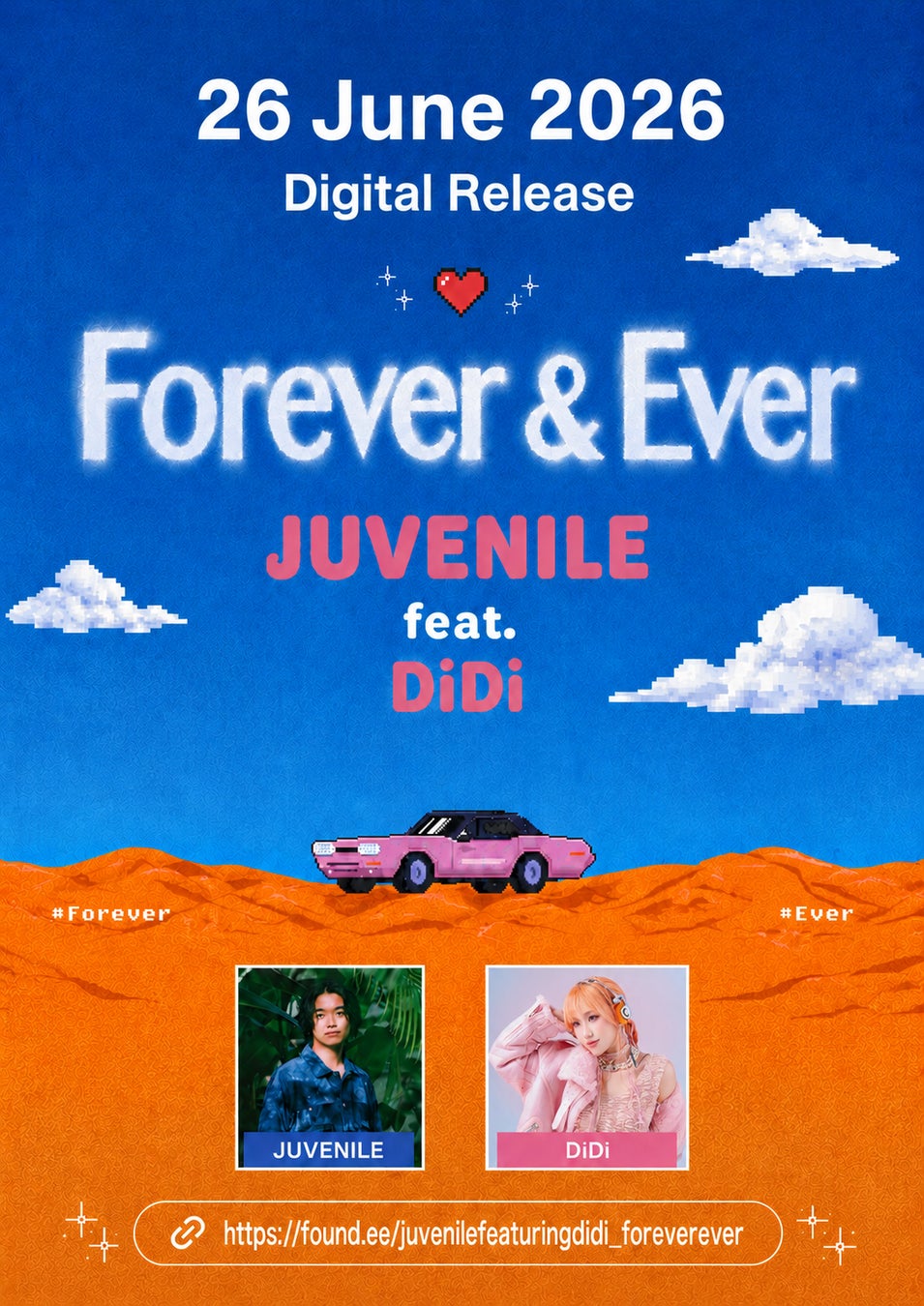 JUVENILE、2026年最新曲「Forever & Ever」を6月26日に配信リリース！ボーカルにはベトナムの歌姫「DiDi」を起用！