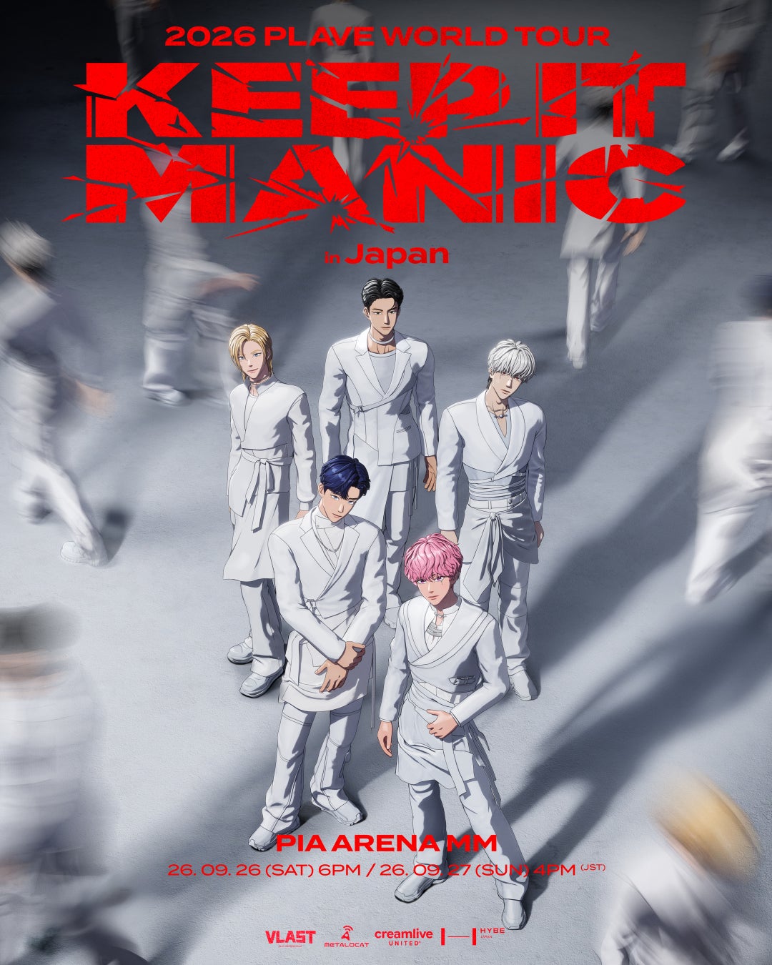 K-POPバーチャルアイドルPLAVE、自身初のワールドツアーの日本公演『2026 PLAVE World Tour [KEEP IT MANIC] in Japan』詳細決定&特設サイトオープン！