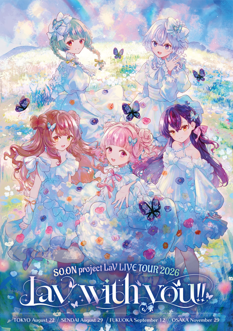 バーチャルアイドル「SO.ON project LaV」のリアルワンマンライブツアー「LaV with you!!」が開催決定