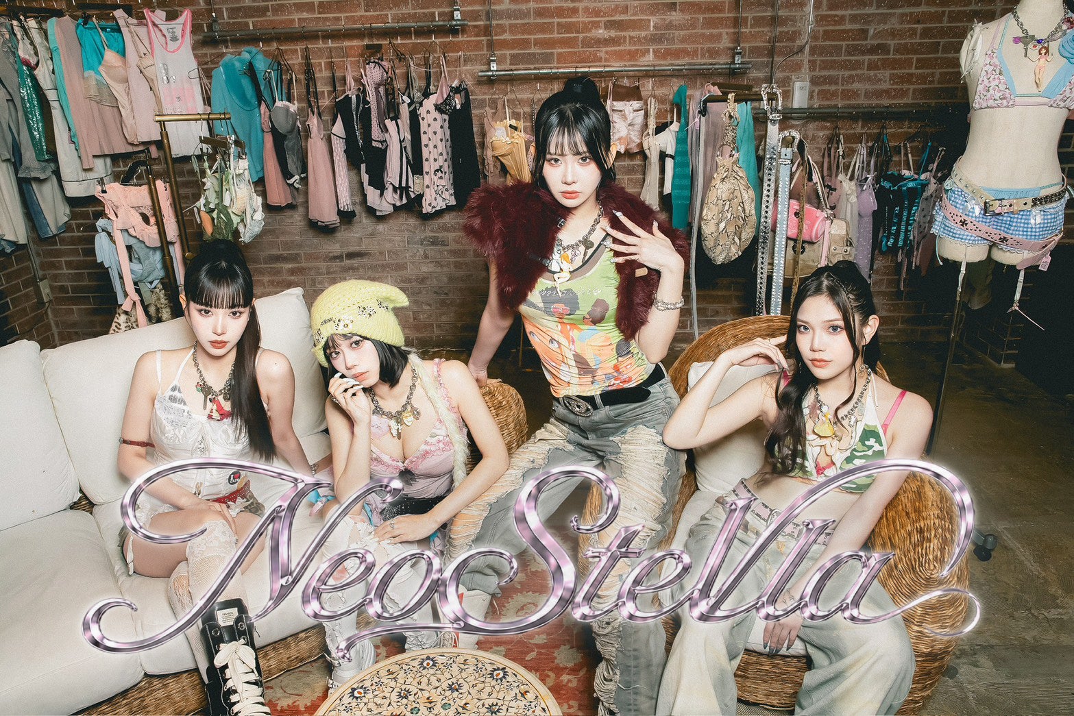 NeoStella、新アーティストビジュアルを公開。XGやHANAへの衣装提供でも知られるEUPHORIA VINTAGEの衣装・空間で、新フェーズの幕が上がる。