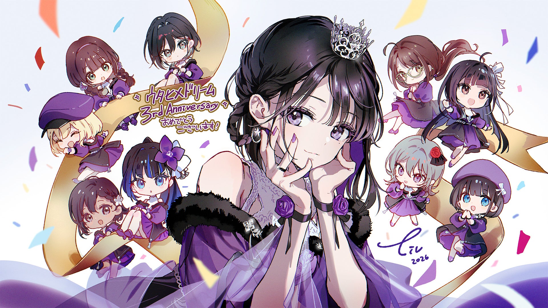 「ウタヒメドリーム」3周年！記念PVやお祝いイラストが公開！