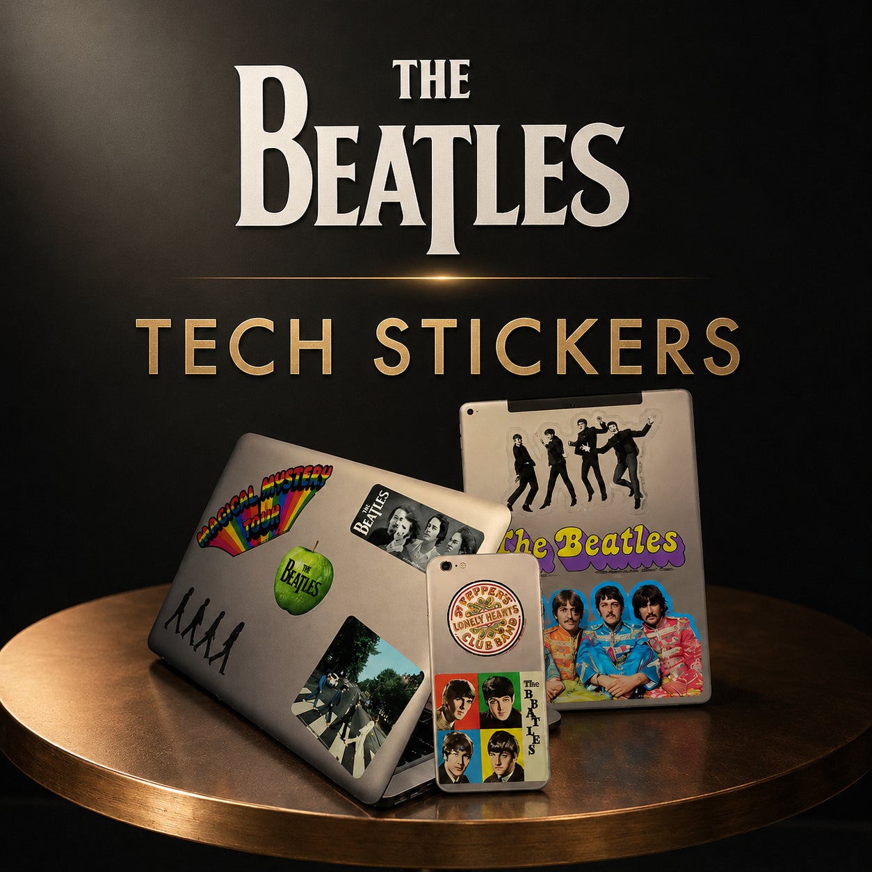 ビートルズ来日60周年記念、世界初のTHE BEATLES公式テックステッカーを「GET BACK」で販売開始
