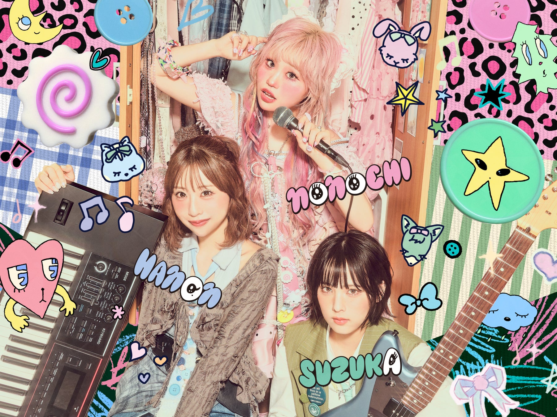 SNS総フォロワー236万人超のSNS発ガールズバンド「ラブでオネガイシマス。」|デビュー曲『愛でんてぃてぃろっく。』配信開始&MV同時公開、コラボも始動