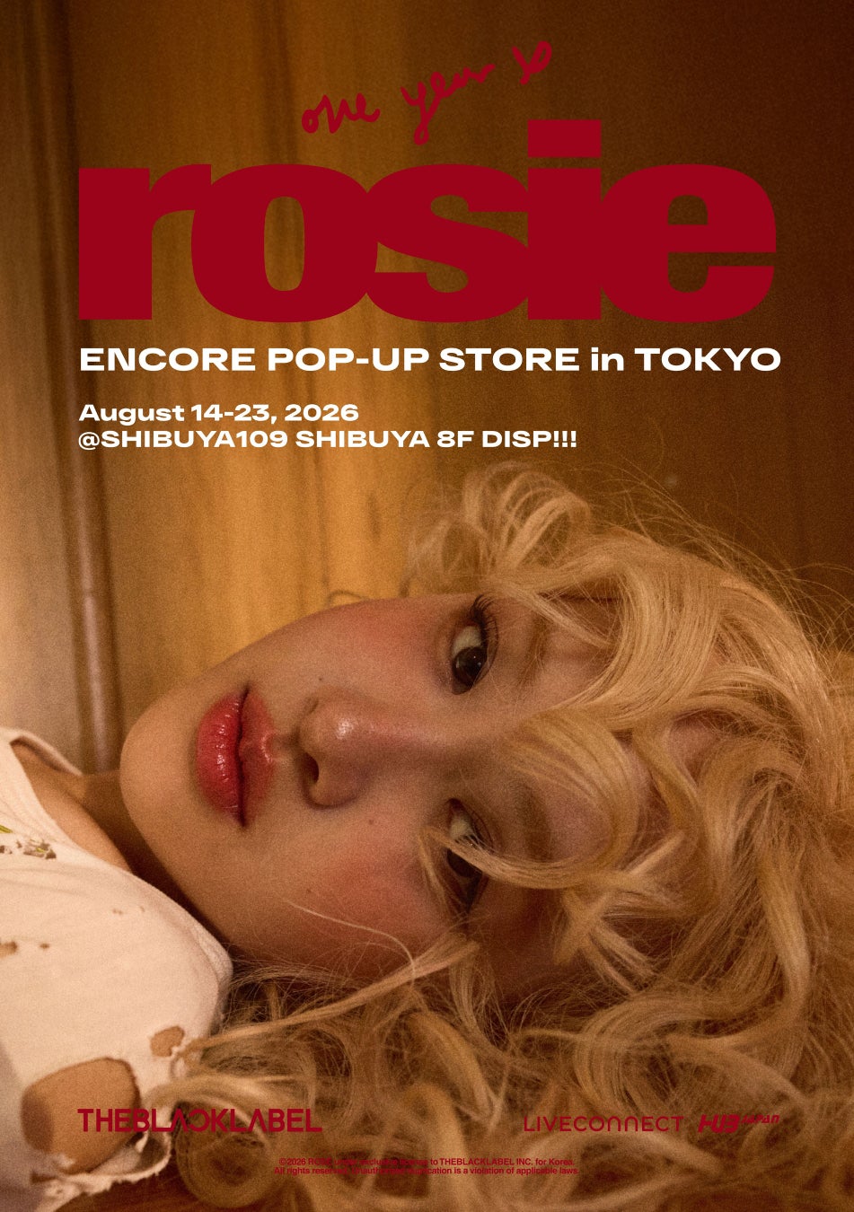ROSÉ Encore Pop-up in TOKYO ‘one year of rosie’開催決定！