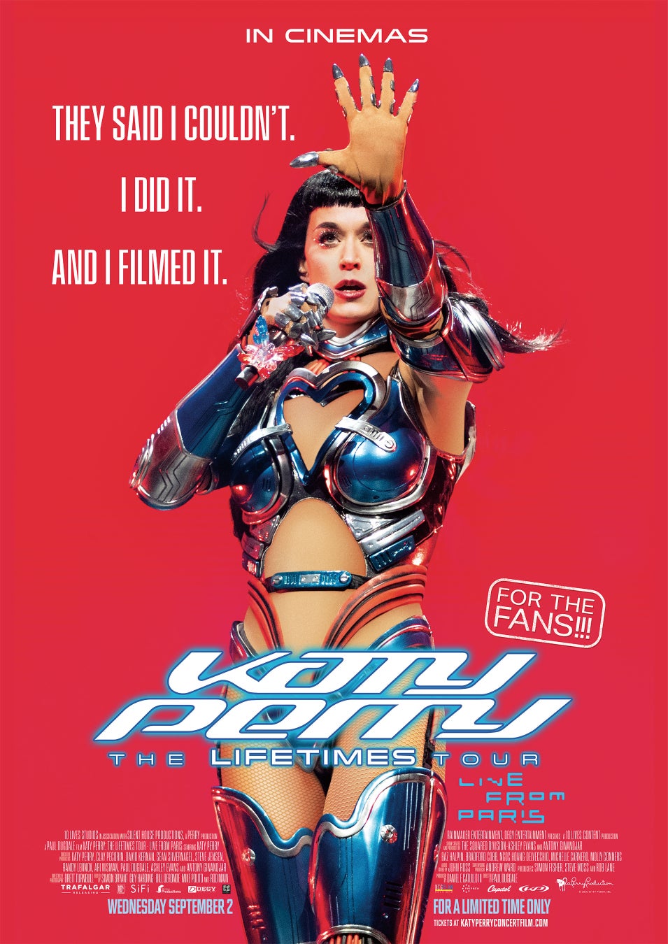 ケイティ・ペリー史上最も壮大なライブプロダクションを体験できる『Katy Perry：THE LIFETIMES TOUR – LIVE FROM PARIS』が9月2日より世界中の映画館で公開決定！