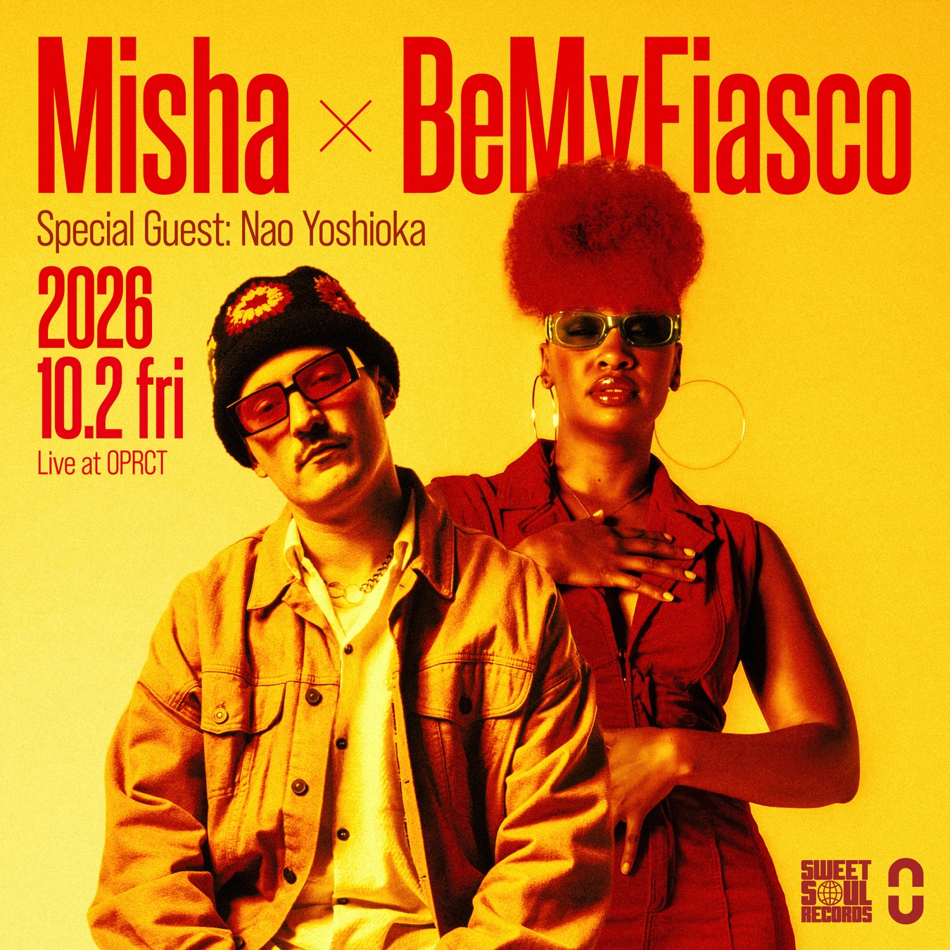フィンランドのプロデューサーMishaと、USのシンガーBeMyFiascoによる初来日公演が、10/2（金）に代々木上原OPRCTで開催。スペシャルゲストとしてNao Yoshiokaの出演も決定。