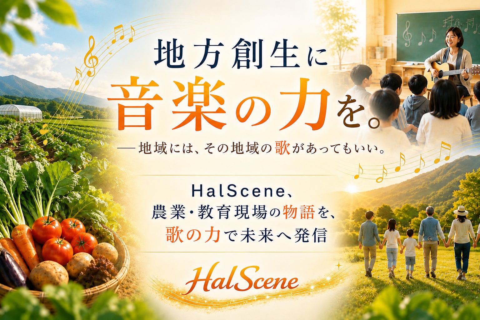 地方創生に音楽の力を。――HalScene、「Sound Story Branding」で農業・教育現場の魅力を全国へ発信