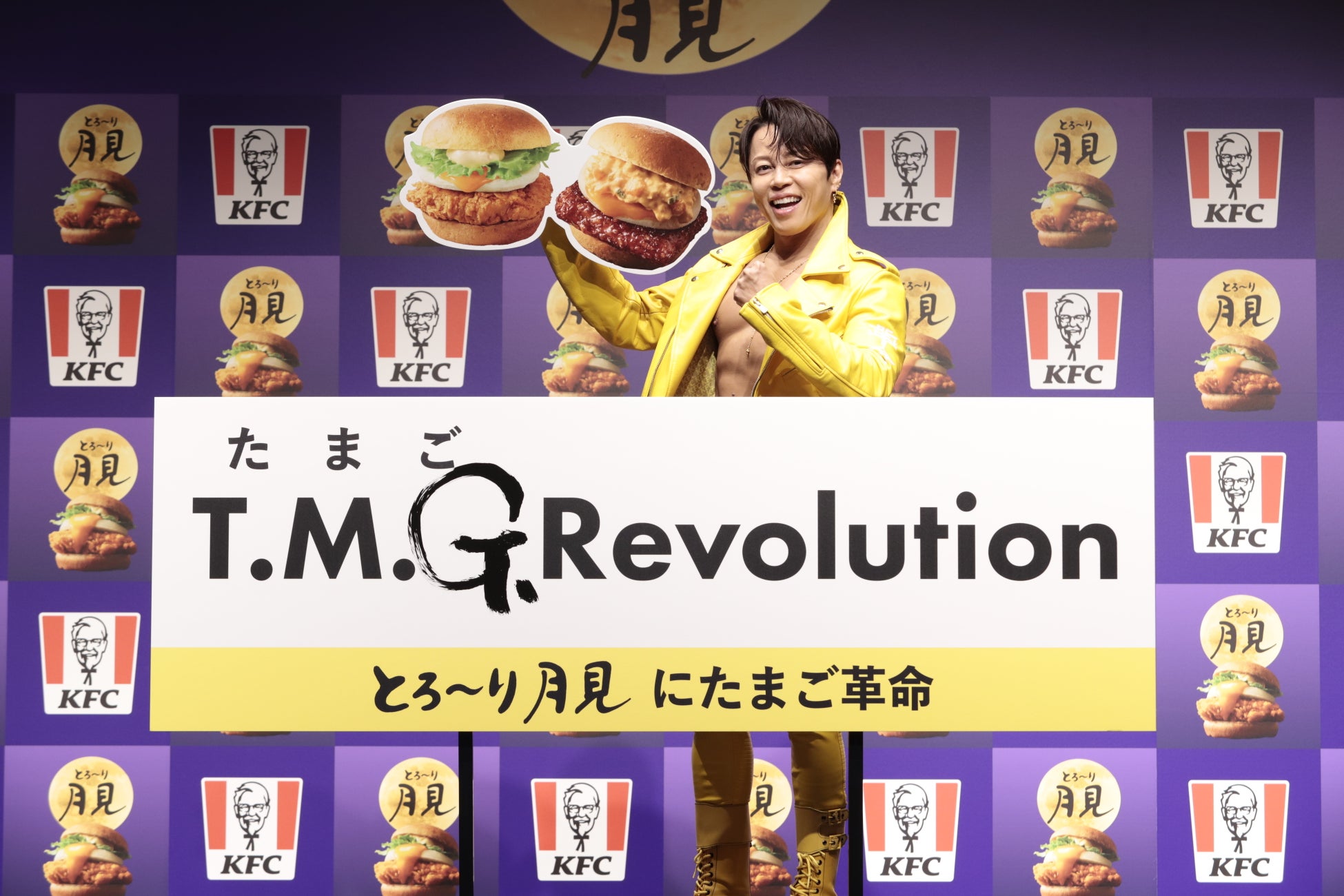 【「とろ～り月見」シリーズ8月26日全国発売開始】月見アンバサダーに就任したT.M.Revolution 西川貴教さん、たまご愛が溢れて「T.M.“G”.(たまご) Revolution」に!?