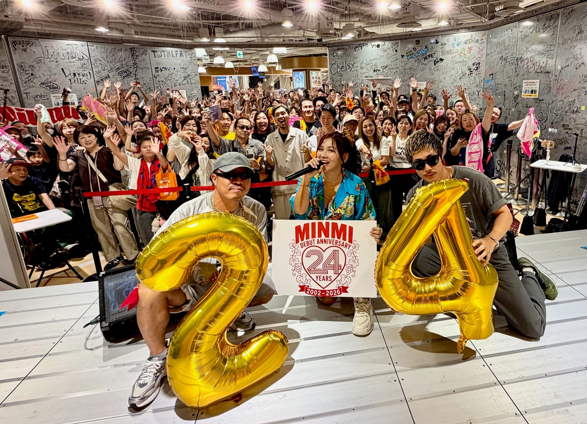 MINMI デビュー24周年！地元大阪でファン歓喜