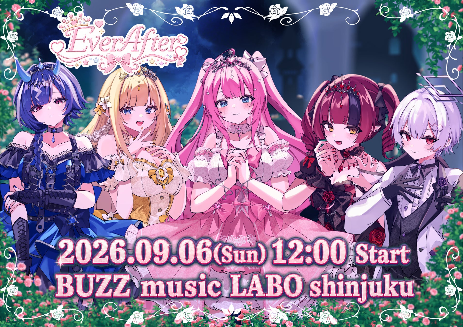 【会いに行けるアイドルVTuber】2.5次元アイドルVTuberグループ「クインテ」、9月6日（日）新宿BUZZ music LABOにて単独ミニライブ『Ever After』開催決定！