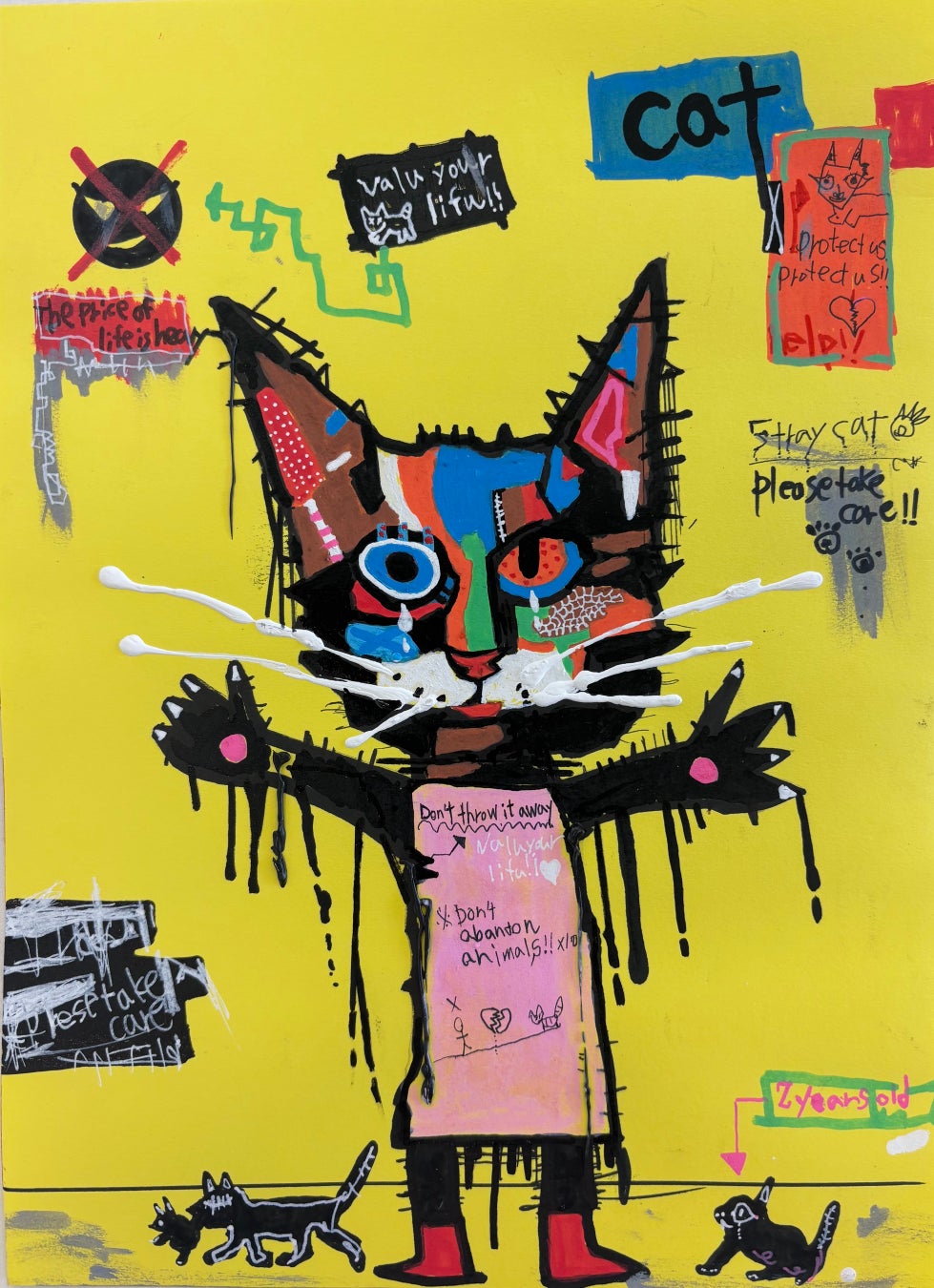 〜とろサーモン久保田、4年ぶりの個展〜久保田和靖個展「なぐりがき〜猫狂〜」開催決定！9月22日(祝・火)〜30日(水)西武渋谷店A館1階プロモーションスペースにて