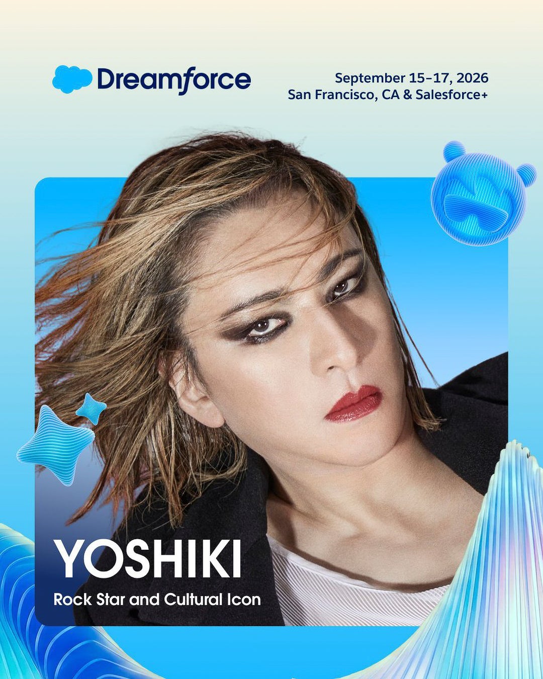 YOSHIKI 、世界最大級のAIクラウドイベント「Dreamforce」に日本人唯一3年連続登壇